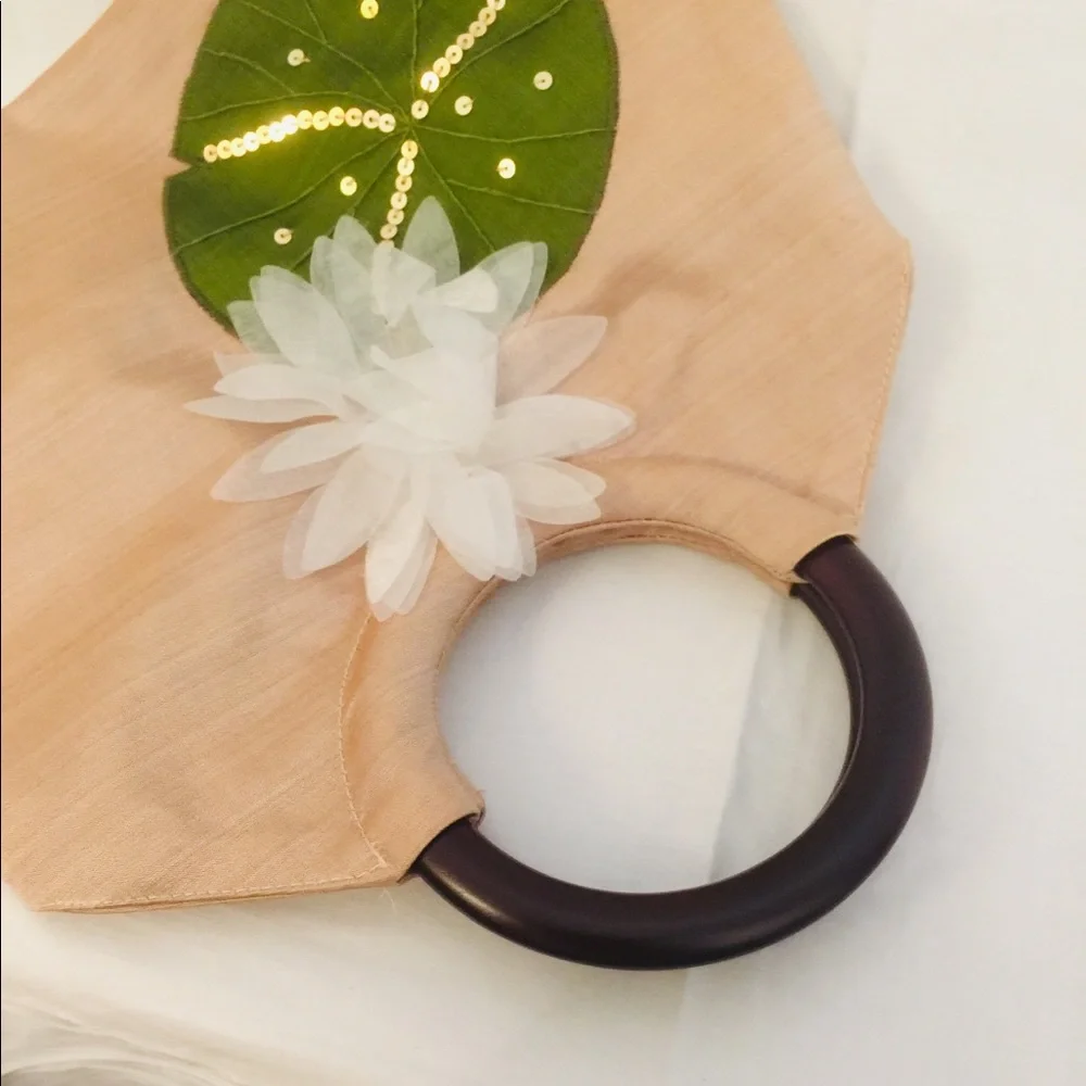 Fabric Lily Pad Handbag